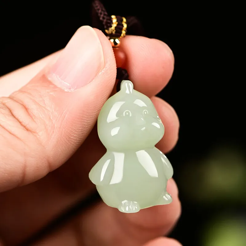 KUNYUYAO Hetian Jade Pendants White Jade Unisex-3