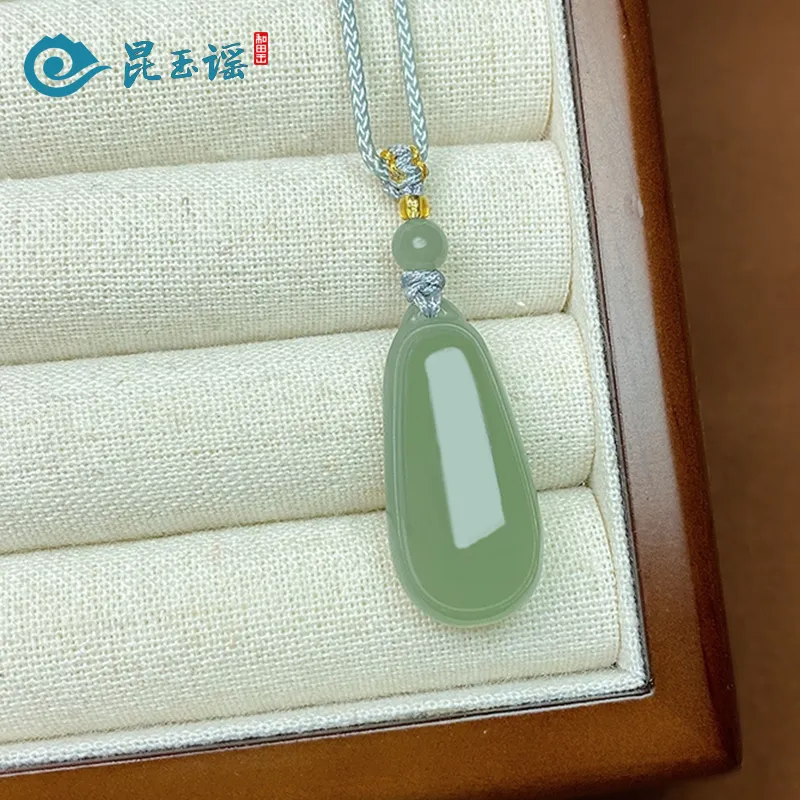KUNYUYAO Hetian Jade Pendants White Jade Unisex-4