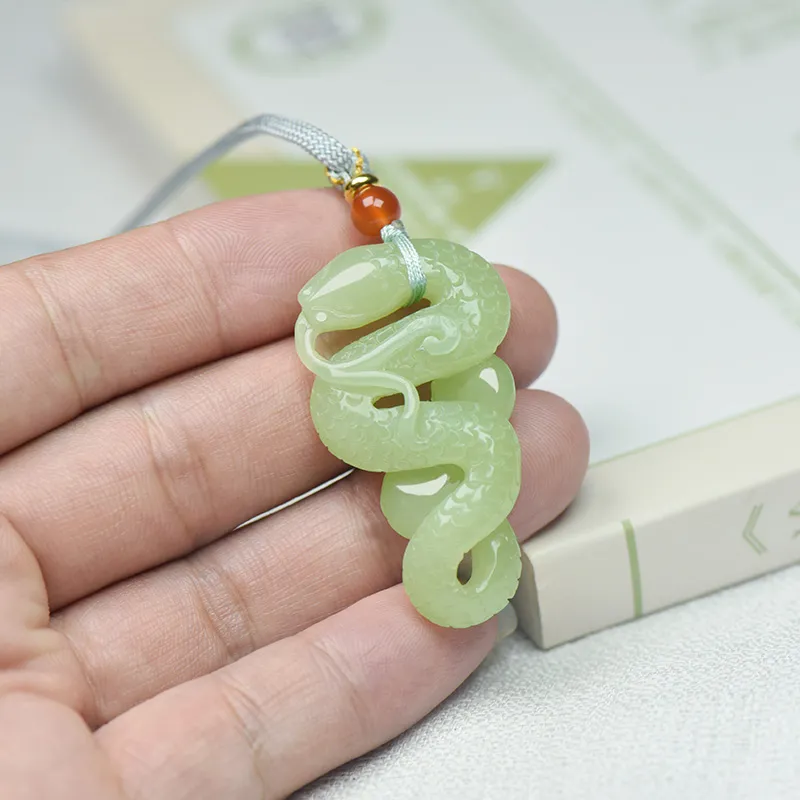 KUNYUYAO Hetian Jade Pendants White Jade Unisex-36