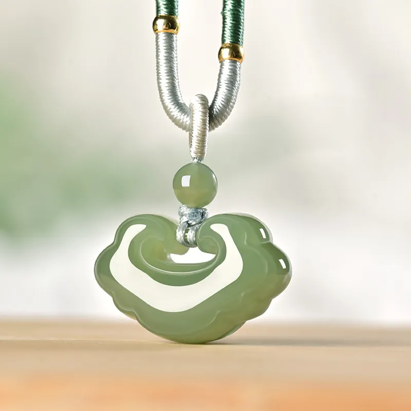 KUNYUYAO Hetian Jade Pendants White Jade Unisex-56