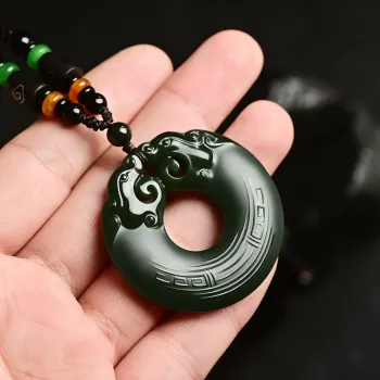 KUNYUYAO Pendants Pale Greenish White Jade Unisex
