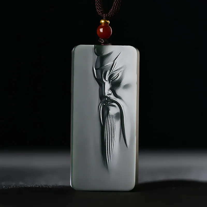 KUNYUYAO Hetian Jade Pendants Green Jade Unisex-3
