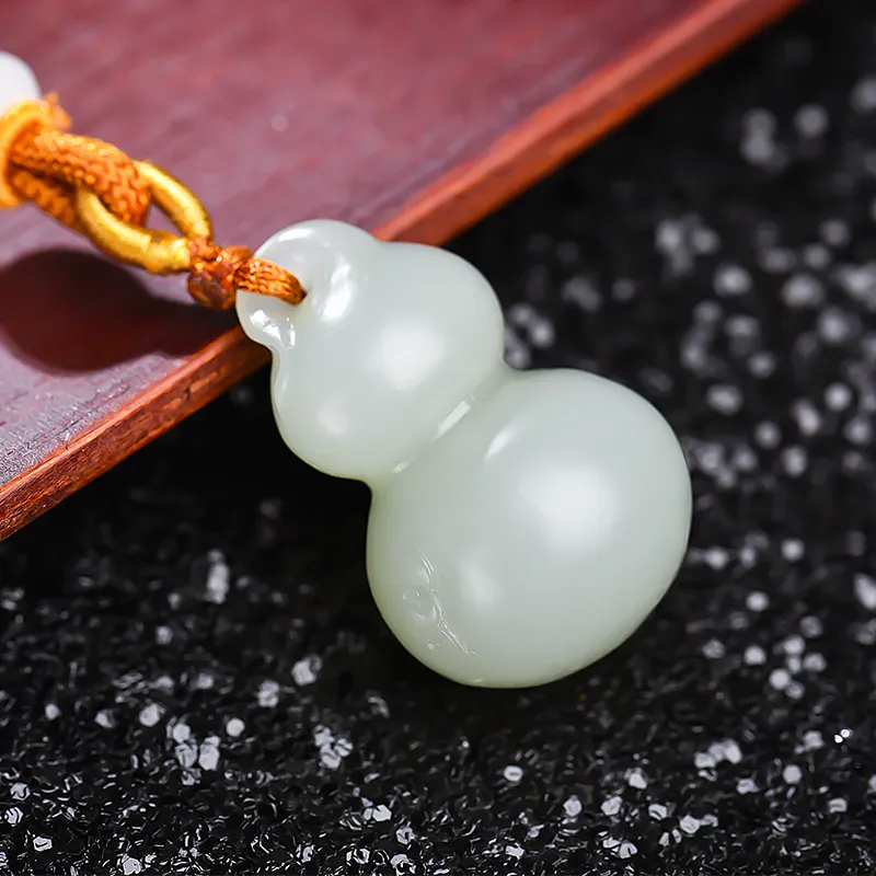 KUNYUYAO Hetian Jade Pendants Pale Greenish White Jade Unisex-5