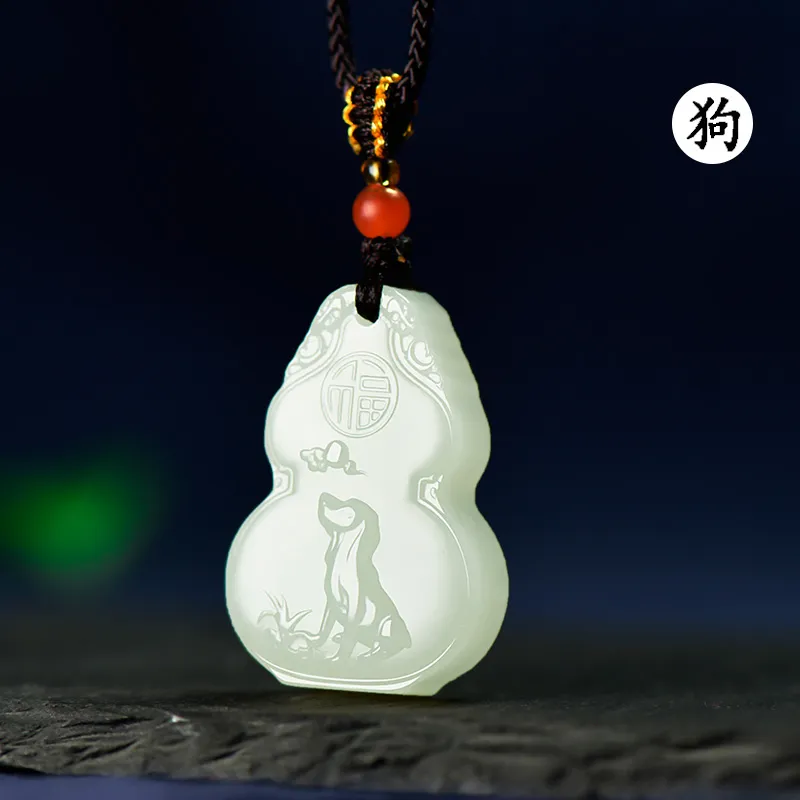 KUNYUYAO Hetian Jade Pendants White Jade Unisex-68