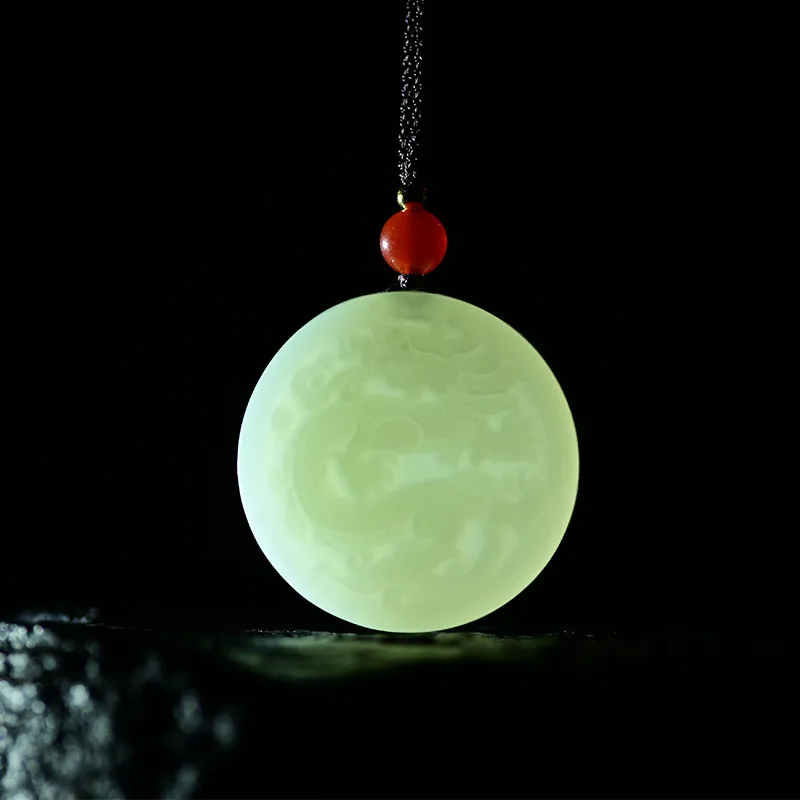 KUNYUYAO Pendants Pale Greenish White Jade Unisex-12