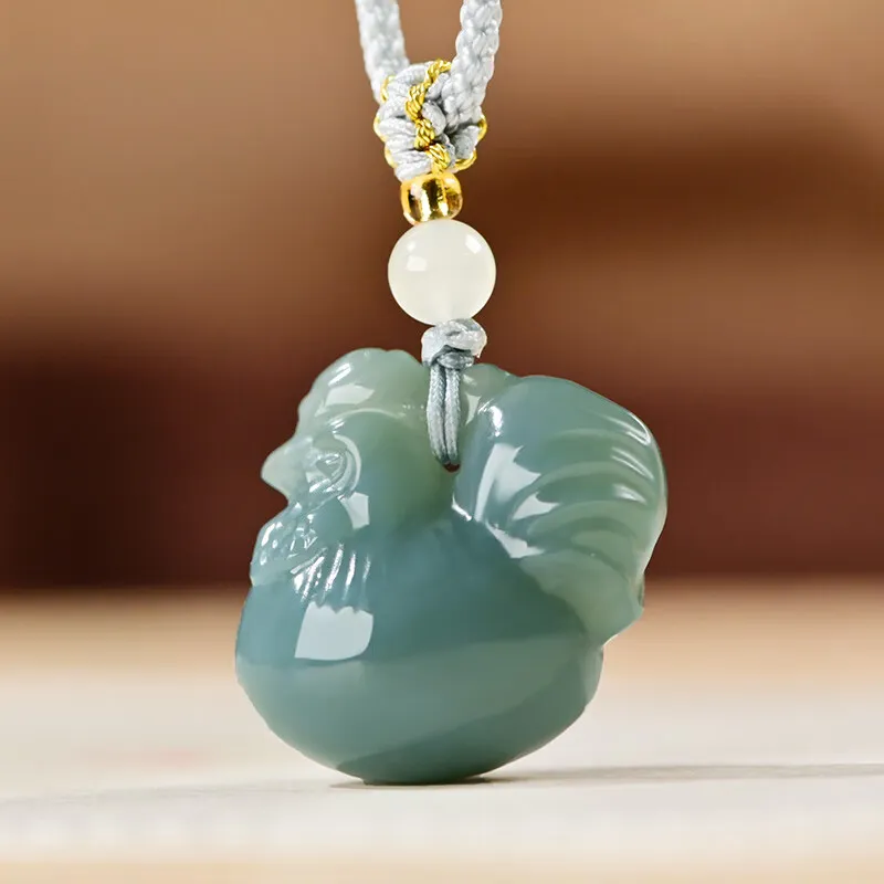 KUNYUYAO Hetian Jade Pendants White Jade Unisex-23