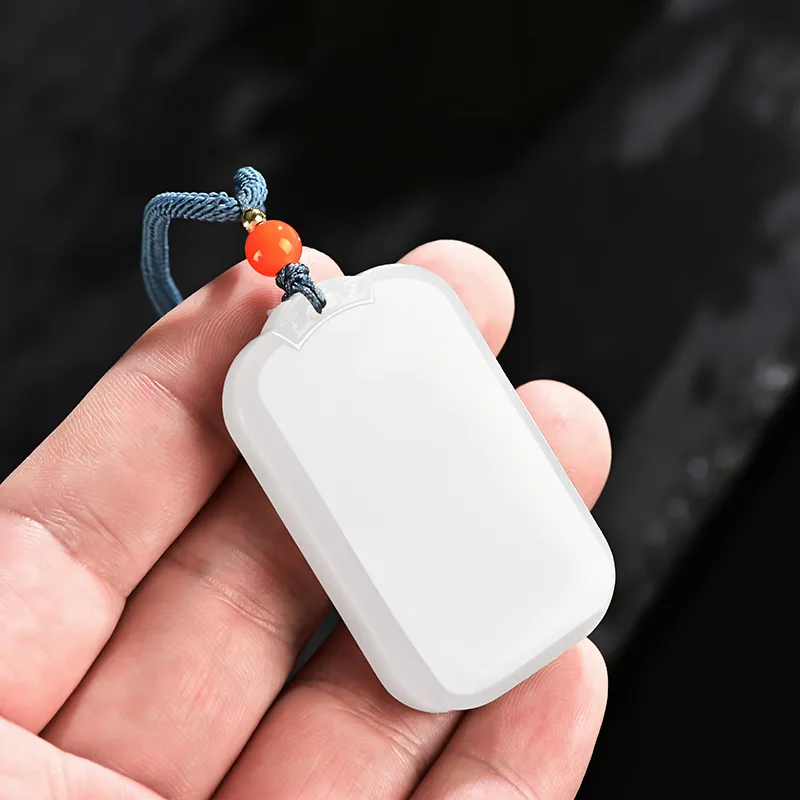 KUNYUYAO Pendants White Jade/Pale Greenish White Jade Unisex-15