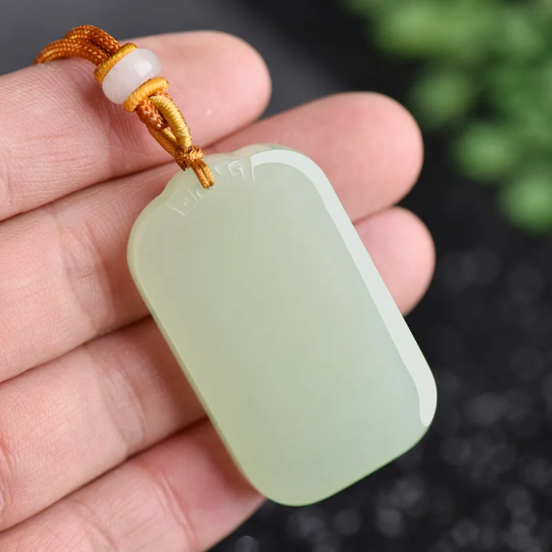 KUNYUYAO Pendants White Jade/Pale Greenish White Jade Unisex-4