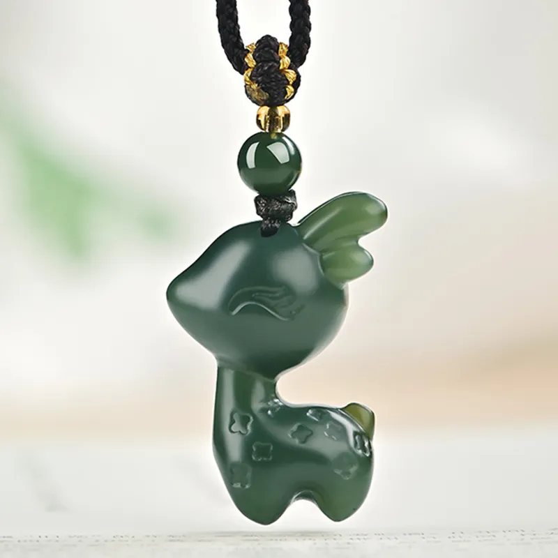 KUNYUYAO Hetian Jade Pendants White Jade Unisex-24