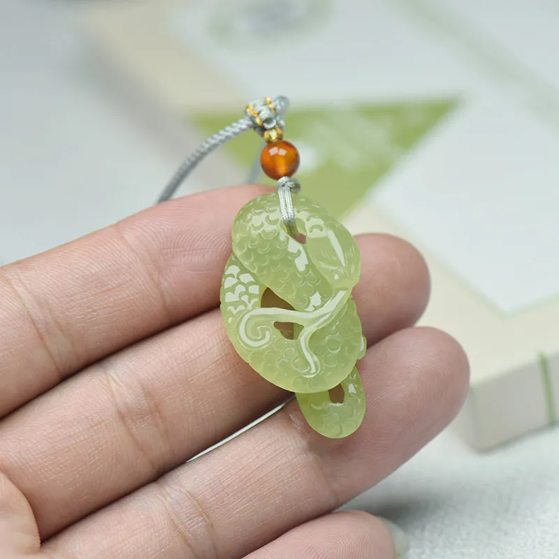 KUNYUYAO Hetian Jade Pendants White Jade Unisex-26