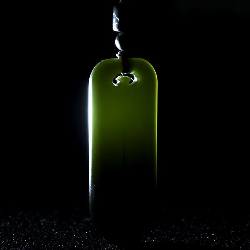 KUNYUYAO Hetian Jade Pendants Green Jade Unisex-6