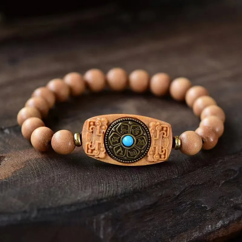 SHUZHUO Barbie Sandalwood Bracelets Unisex-2