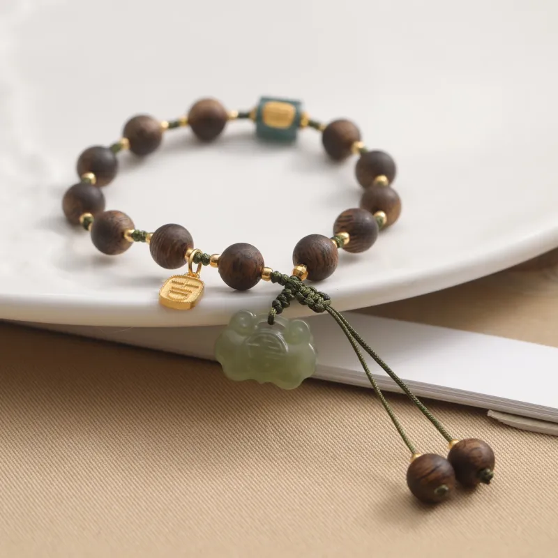 SHUZHUO Agarwood Bracelets Unisex-3