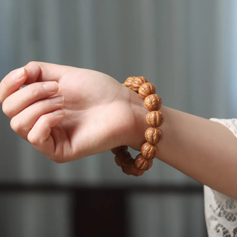 SHUZHUO Monkey Head Walnut Bracelets Unisex-5