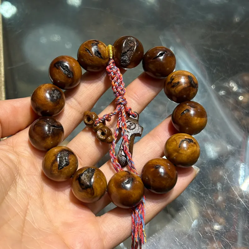 SHUZHUO Lightning Struck Wood Bracelets Unisex-6