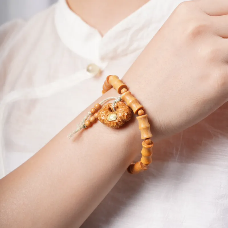 SHUZHUO Barbie Sandalwood Bracelets Unisex-4