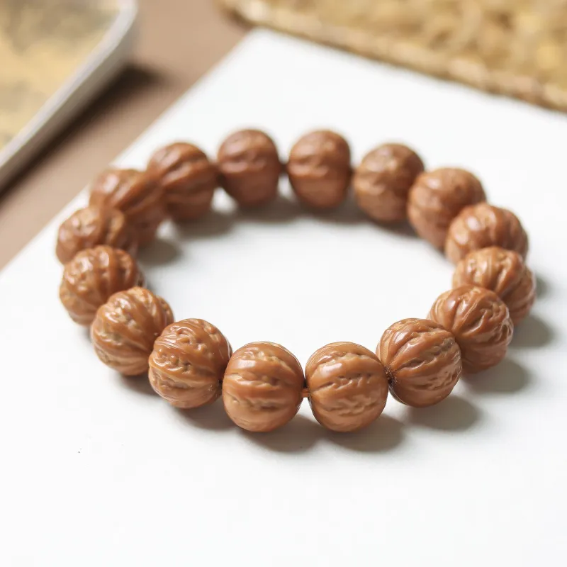 SHUZHUO Monkey Head Walnut Bracelets Unisex-3