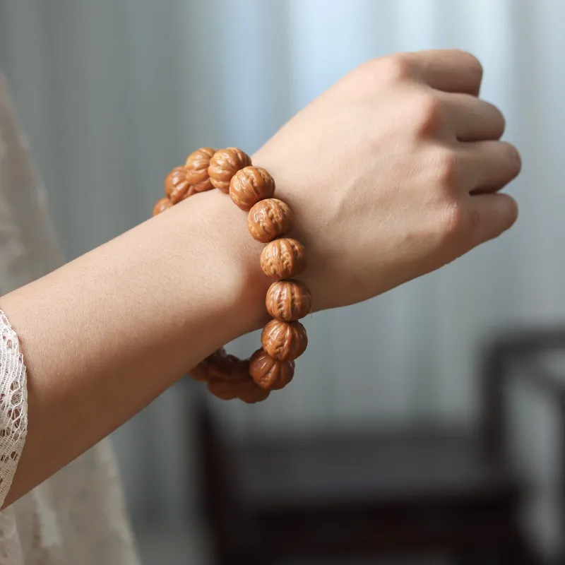 SHUZHUO Monkey Head Walnut Bracelets Unisex-7