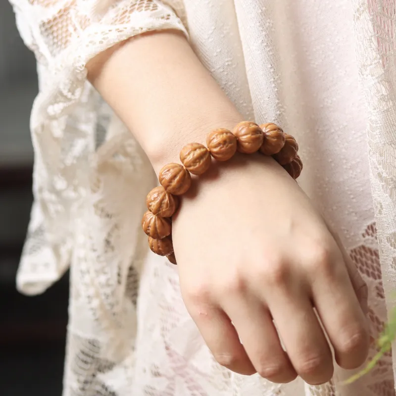 SHUZHUO Monkey Head Walnut Bracelets Unisex-6