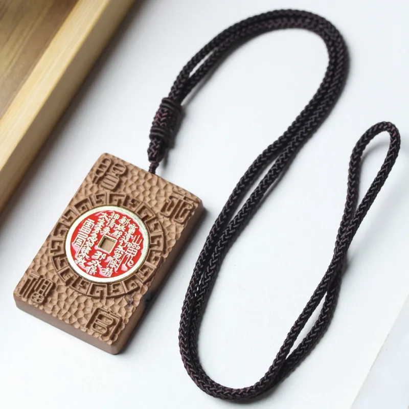 SHUZHUO Lightning Struck Wood Pendants Unisex-1