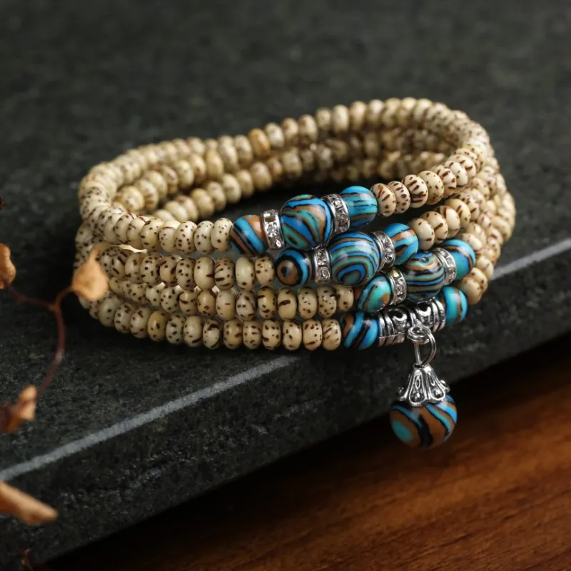 SHUZHUO Star Moon Bodhi Seeds Bracelets Unisex-2