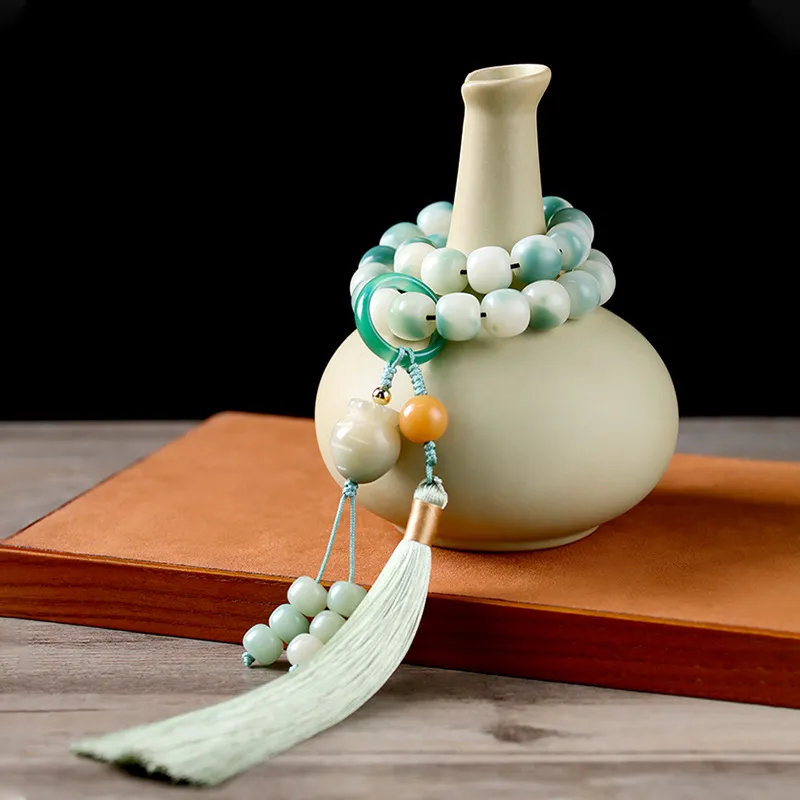 SHUZHUO White Jade Bodhi Bracelets Unisex-1