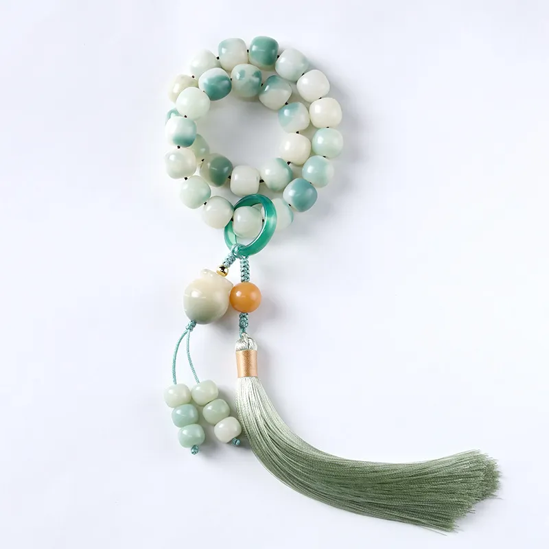 SHUZHUO White Jade Bodhi Bracelets Unisex-3