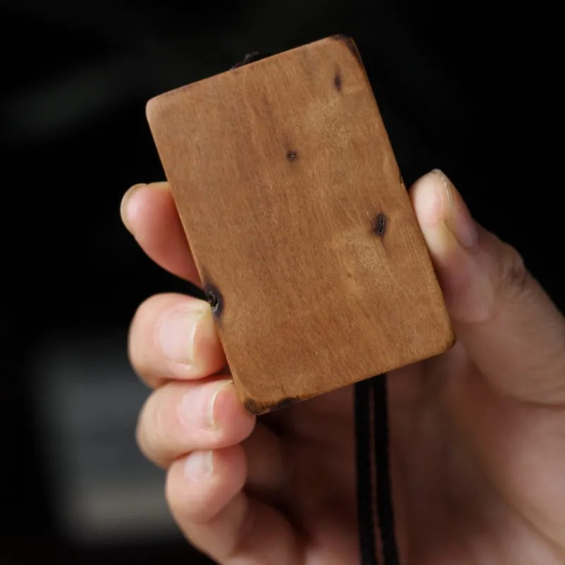 SHUZHUO Lightning Struck Wood Pendants Unisex-2