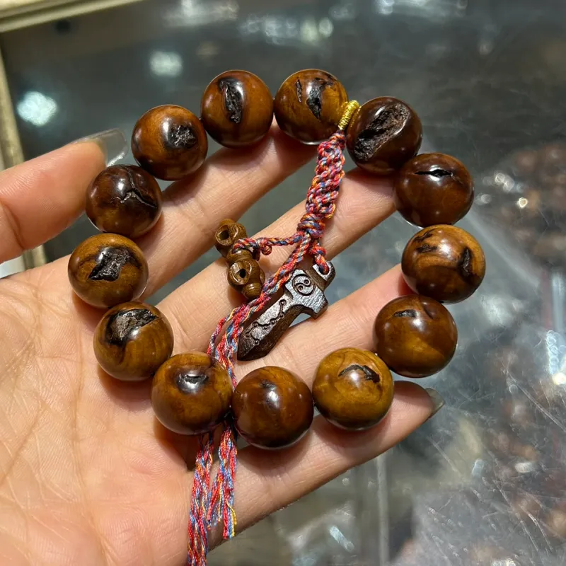 SHUZHUO Lightning Struck Wood Bracelets Unisex-7