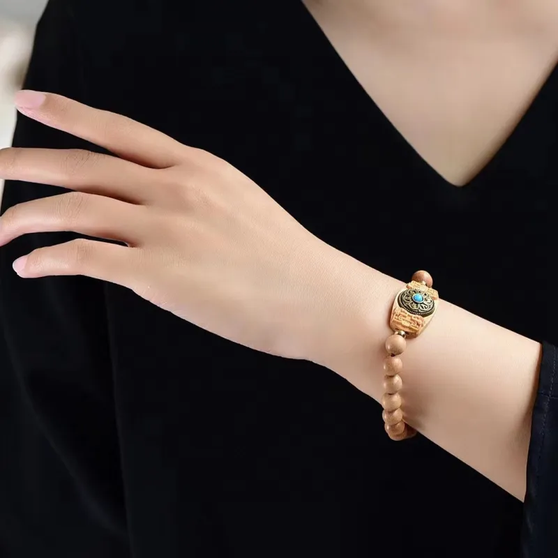 SHUZHUO Barbie Sandalwood Bracelets Unisex-4