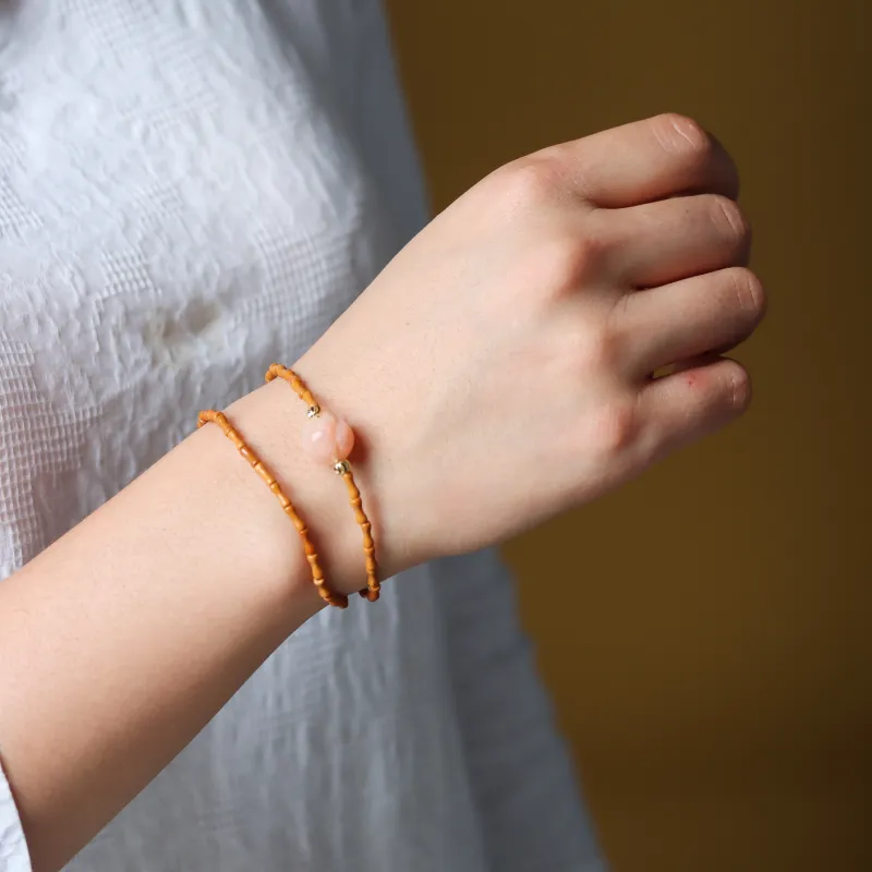 SHUZHUO Olive Pit Bracelets Unisex-2