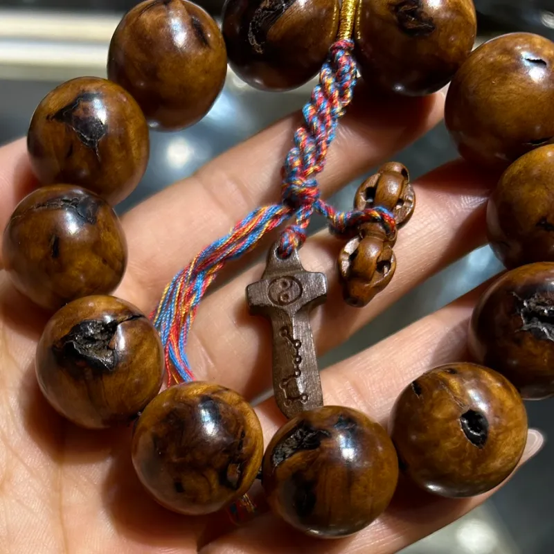 SHUZHUO Lightning Struck Wood Bracelets Unisex-2