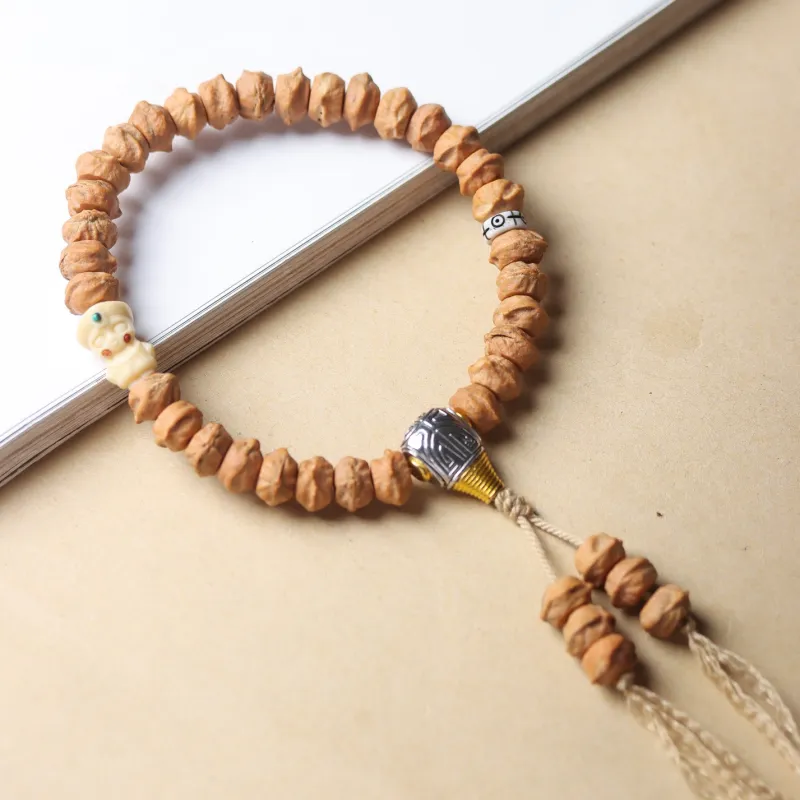 SHUZHUO Cacumen Platycladi Seeds Bracelets Unisex-6