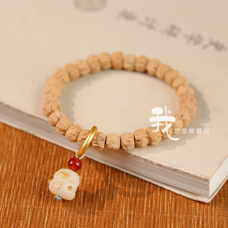 SHUZHUO Cacumen Platycladi Seeds Bracelets Unisex-5