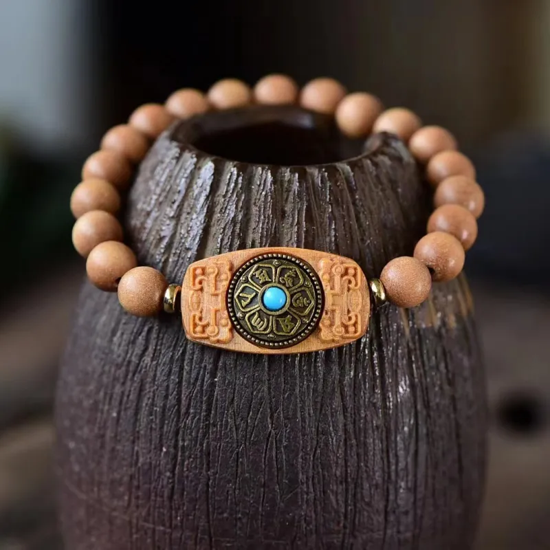 SHUZHUO Barbie Sandalwood Bracelets Unisex-3