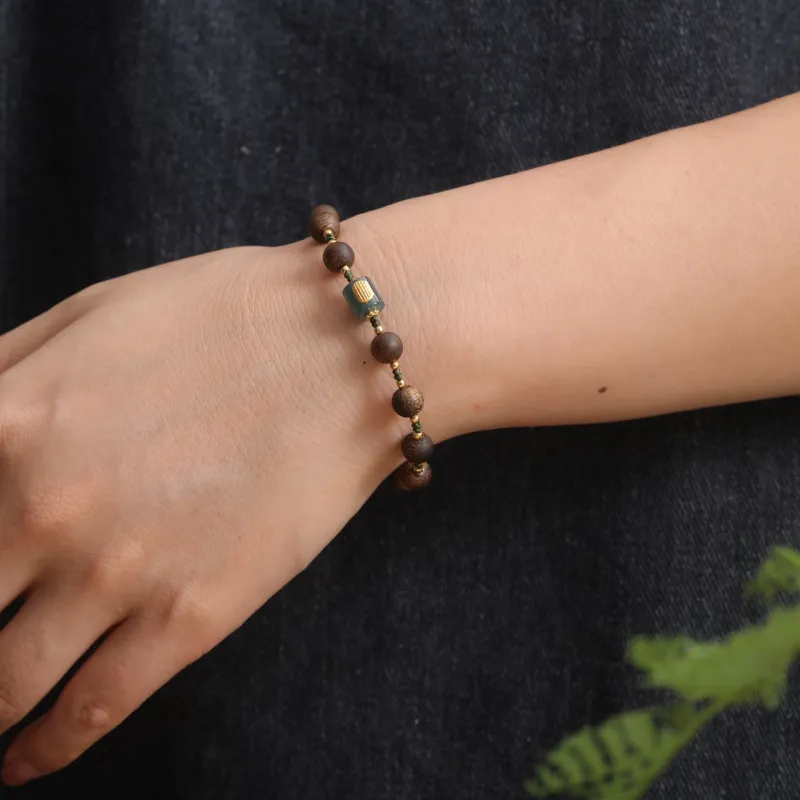 SHUZHUO Agarwood Bracelets Unisex-4