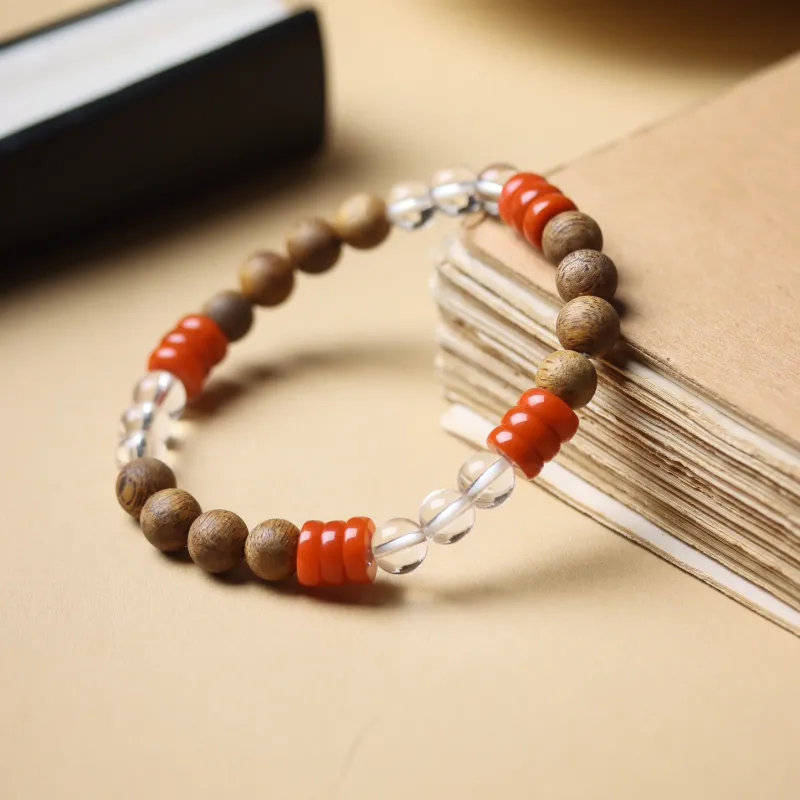 SHUZHUO Green Kyara Textile Beaded Bracelet Unisex-2
