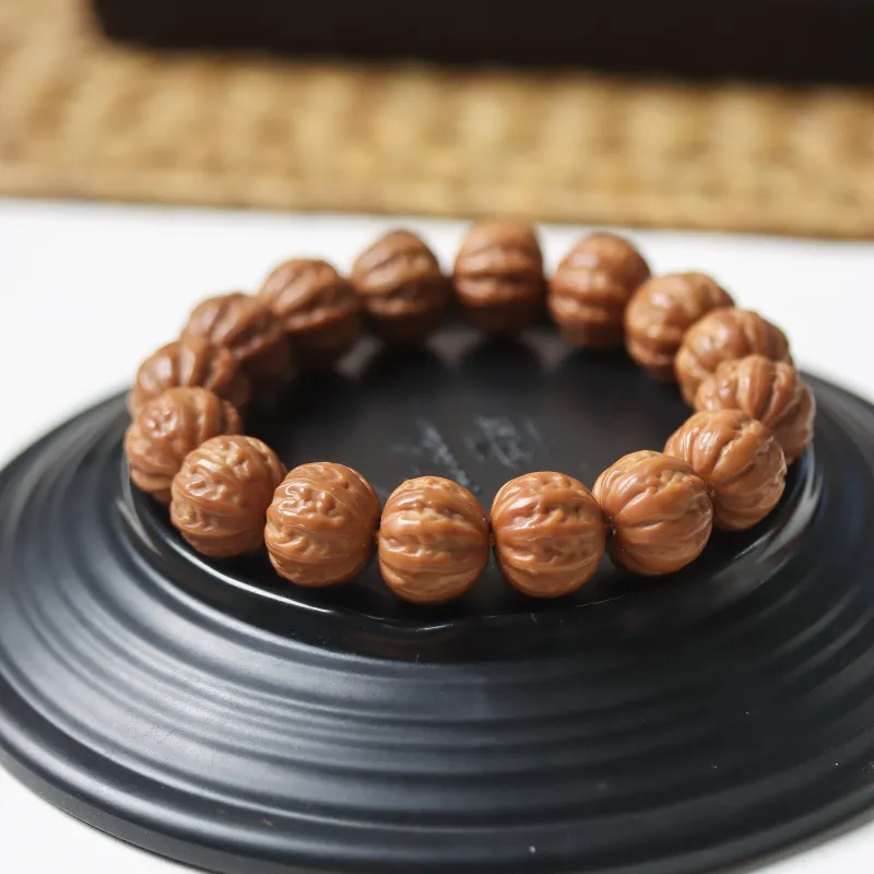 SHUZHUO Monkey Head Walnut Bracelets Unisex-1