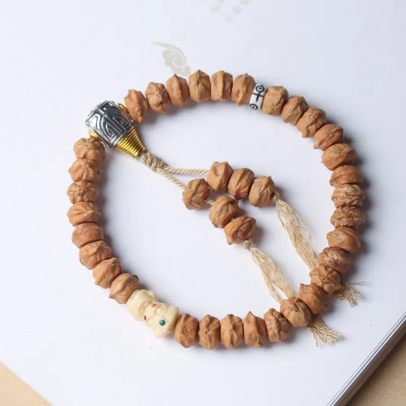 SHUZHUO Cacumen Platycladi Seeds Bracelets Unisex-4