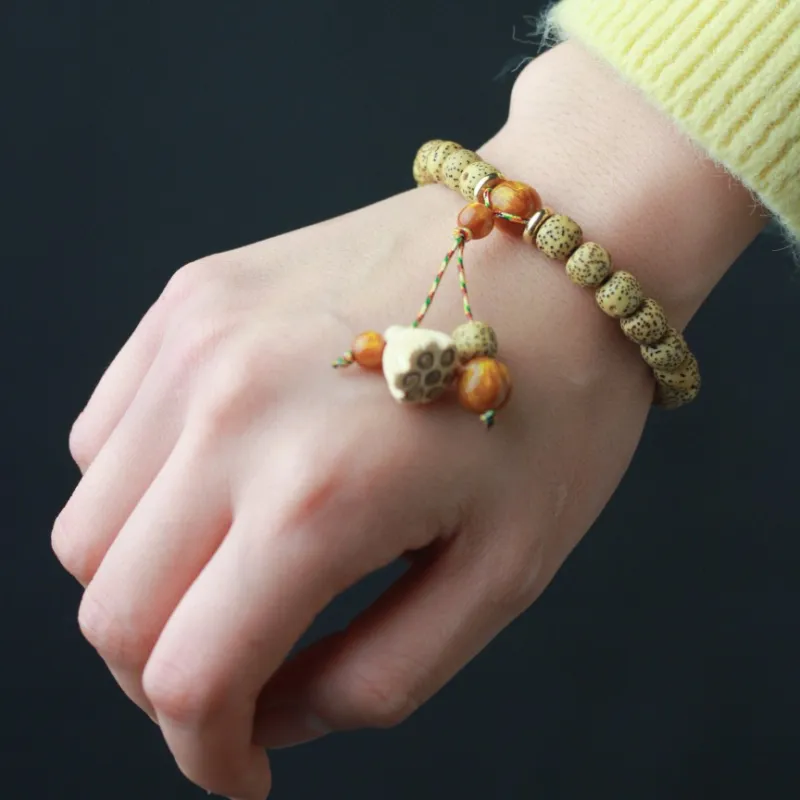 SHUZHUO Star Moon Bodhi Seeds Bracelets Unisex-1
