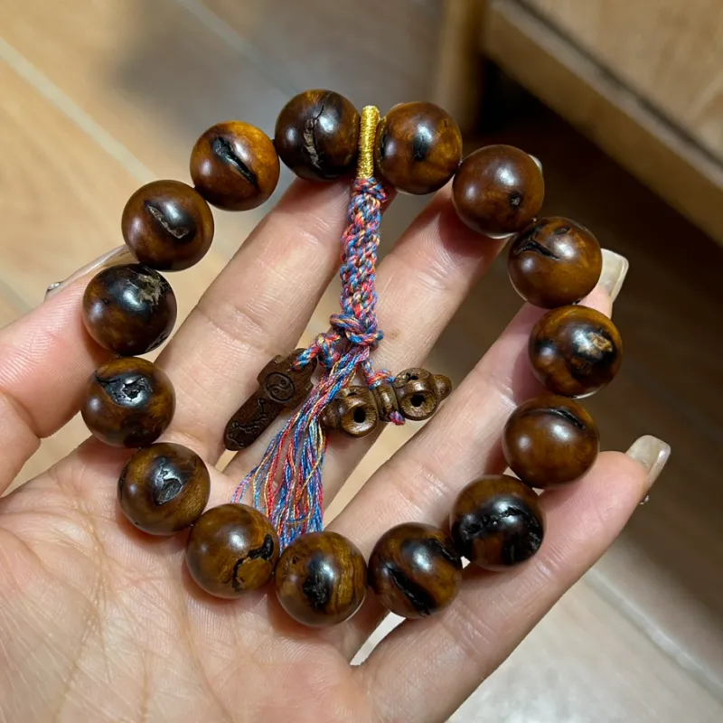 SHUZHUO Lightning Struck Wood Bracelets Unisex-9