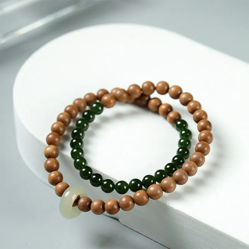SHUZHUO Ice Glutinous Jadeite Bracelets Unisex-6
