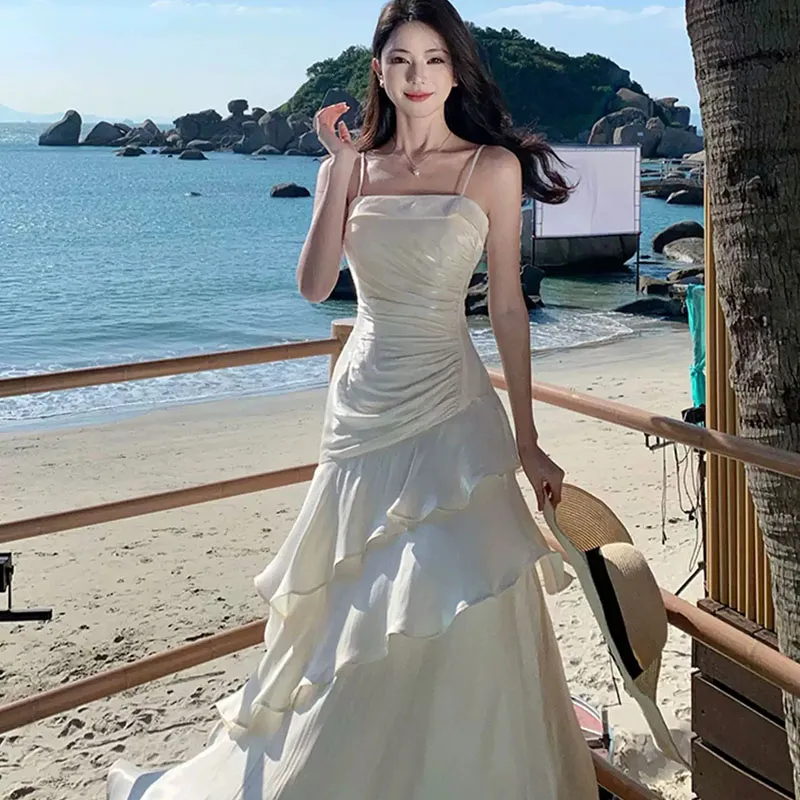 KUNZHUDAXIANG Slip Dress Women's-2