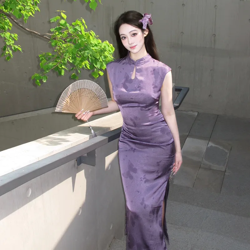 SISC Cheongsams Women's Purple-6