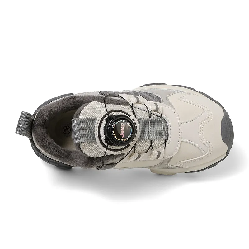 Jeep Slip Resistant Anti Kick Abrasion Resistant Thermal Mid Top Kids Lifestyle Shoes Kids'-16