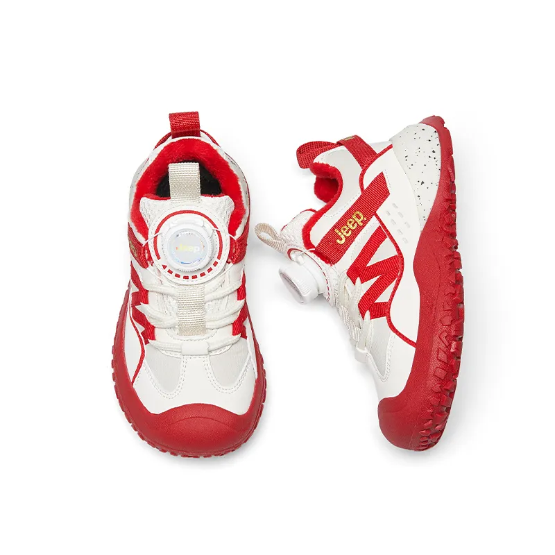 Jeep Anti Kick Abrasion Resistant Waterproof Thermal Low Top Kids Lifestyle Shoes Koi Red Kids'-1