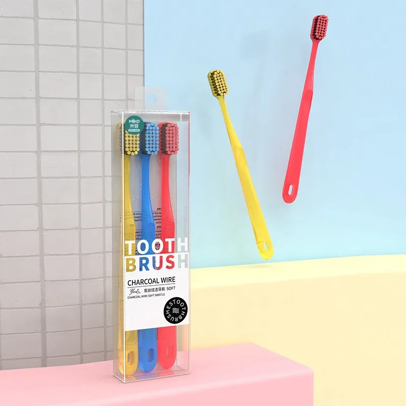 MIKEMEIZHUANG Adults Soft Fur Toothbrushes Oral Care Product Cleaning-2
