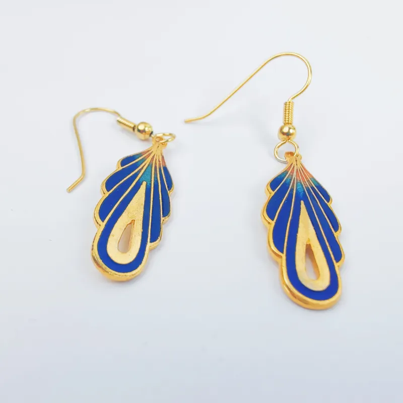 HONGQIAO Enamel Earrings Women's-3