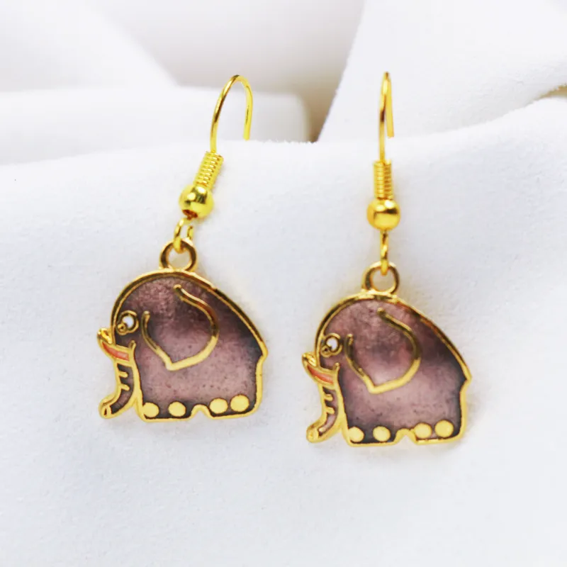 HONGQIAO Alloy Enamel Earrings Women's-10