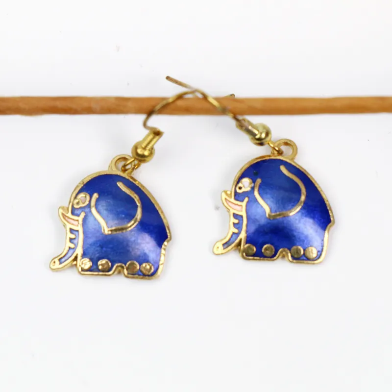 HONGQIAO Alloy Enamel Earrings Women's-13